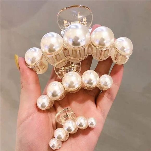 Pearl Hair Clips (4 Pack) main image 7